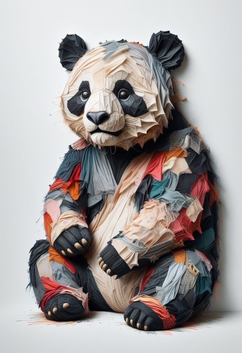 panda,fabric