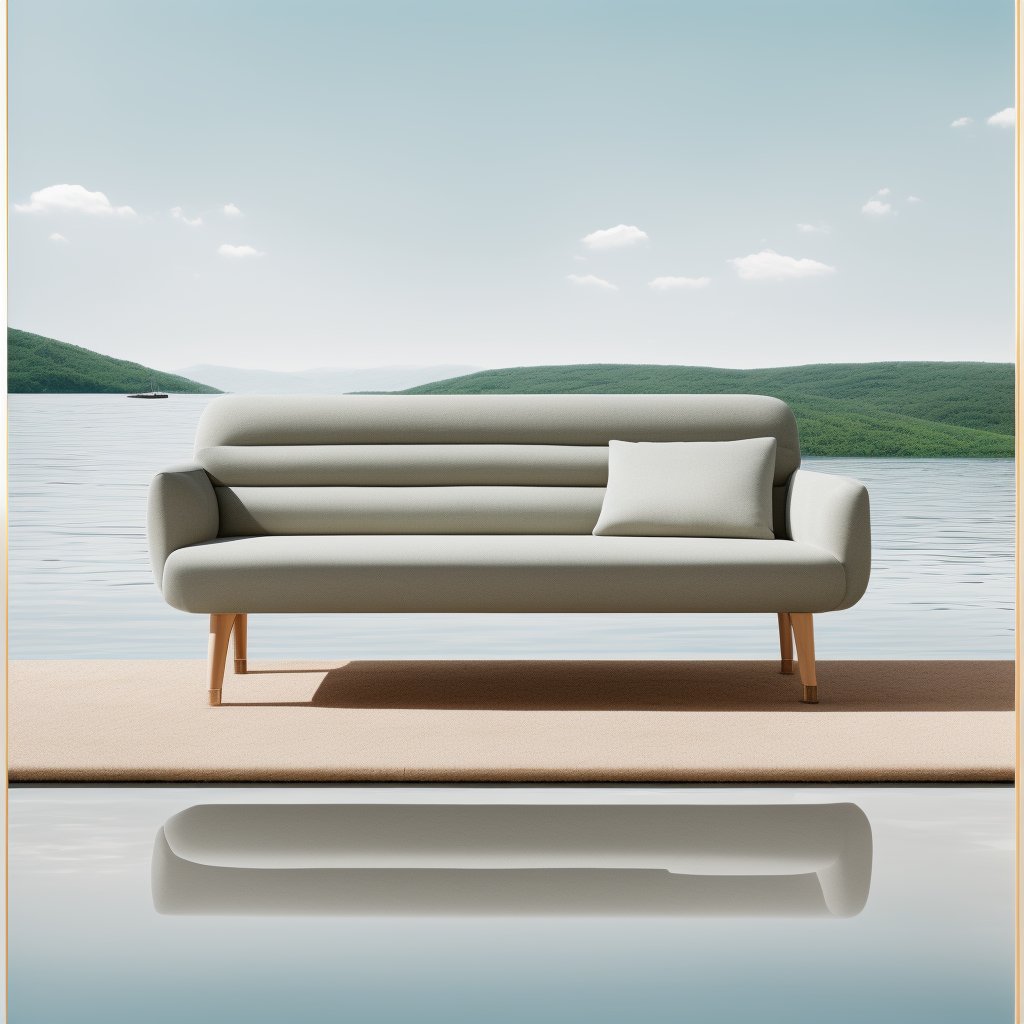 Surreal, sky, nature, platform, horizon, water, sunlight,sofa