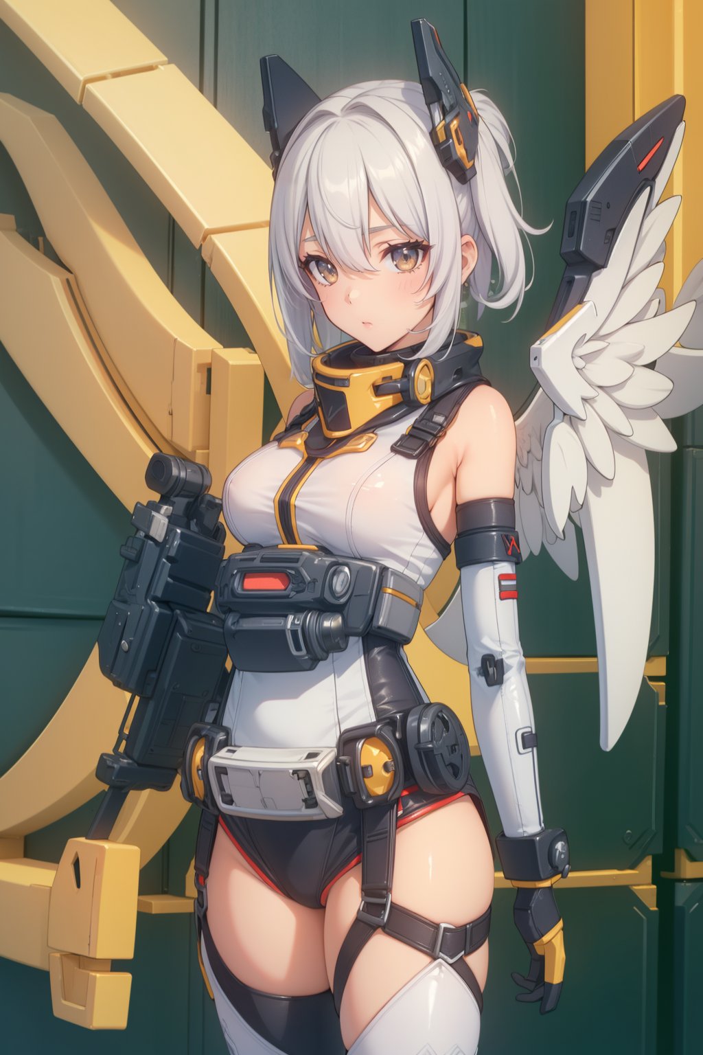 <lora:ZZZ_No.11:0.6>,ZZZ_No.11,1girl,completely nude,(mecha musume:1.2),(celestial wings:1.3),Spiral tail, 8k,best quality,masterpiece,rule of thirds,superb,high resolution,sharp focus,extremely detailed description,professional,gorgeous and intricate details,