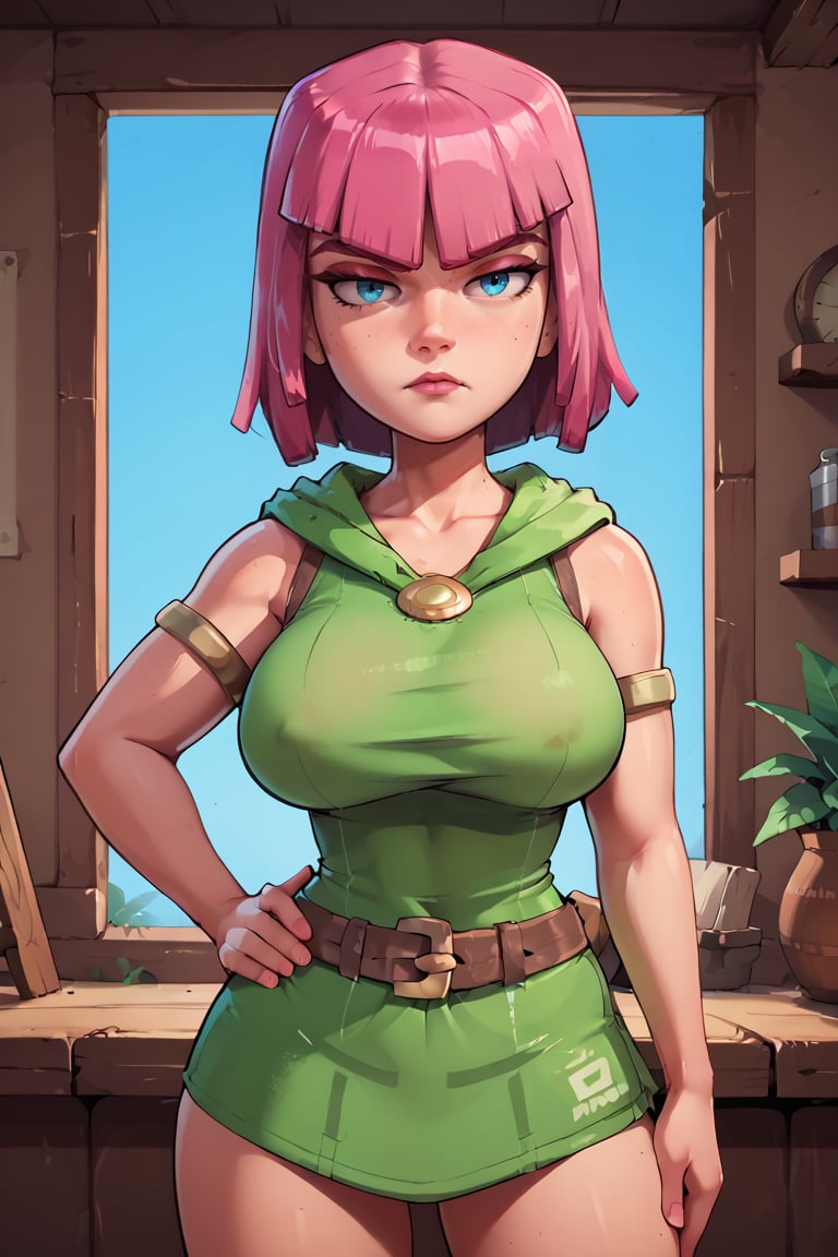 score_9_up, score_8_up, score_7_up, 1girl, archer_coc, large breasts, serious face, hand on hip, wide hips, portrait<lora:EMS-465839-EMS:1.000000>