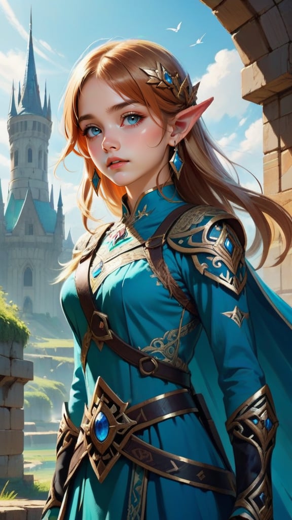 by Carlo Bocchio and Marc Simonetti, (high speed, Avant-garde but extremely beautiful:1.4), (intricate details, masterpiece, best quality:1.4), Legend of Zelda style art, Vibrant, fantasy, detailed, epic, heroic, reminiscent of The Legend of Zelda series, looking at viewer, dynamic pose <lora:add-detail-xl:1> <lora:xl_more_art-full_v1:0.5> in the style of nicola samori