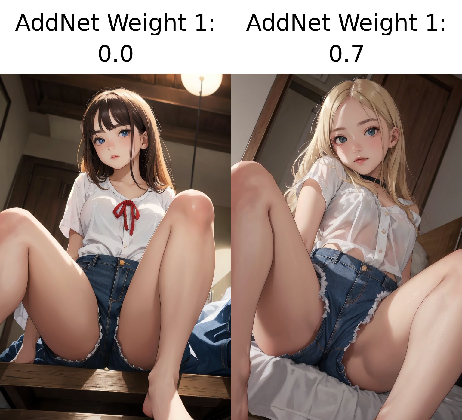 ((different clothes)), (Petite) ,(low angle, shot from below:1.2, shot from feet:1.2), (random pose, posing to viewer), portrait photo of a 18 years old blonde woman, wearing shorts, (hanging breasts), beautiful face, perfect eyes, brown hair, sitting, legs, spread legs