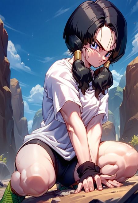 score_9, score_8_up, score_7_up,source_anime, Vvvidddeell,  desert background, looking upset at the viewer