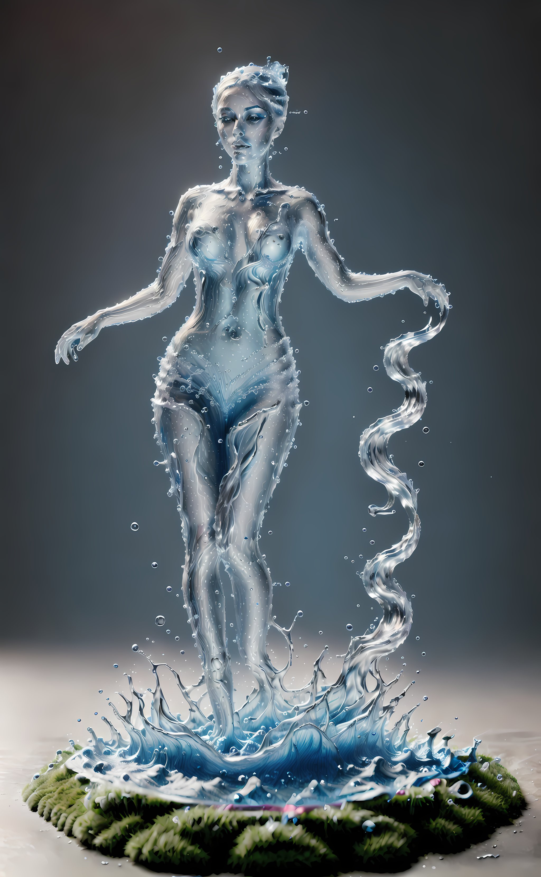 mty,masterpiece, best quality,1girl made out of water