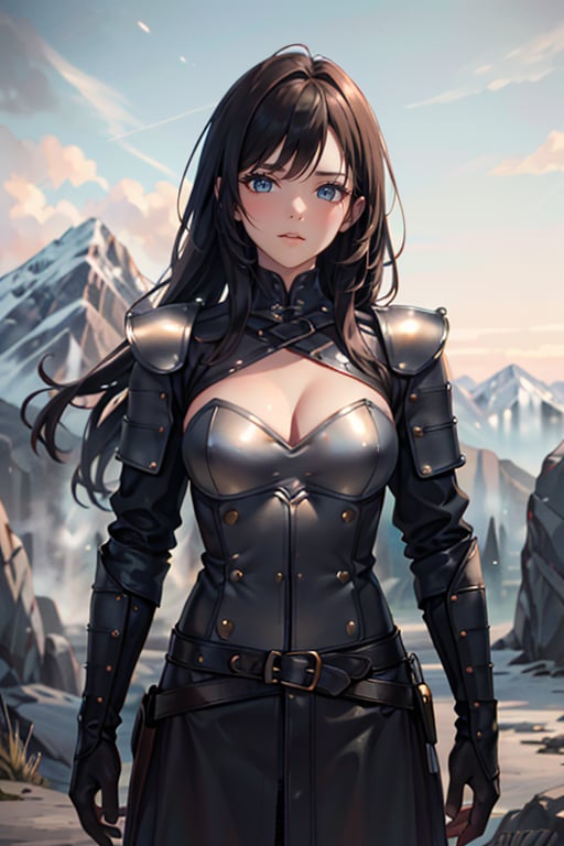 <lora:HXarmour_061:0.8>,mountain,__pose,hxarmour,1girl,(__color__ leather armour:1.3),ultra-detailed,extremely delicate and beautiful,(by exquisite colors block),masterpiece,best quality,unreal engine 5 rendering,movie light,movie lens,movie special effects,detailed details,HDR,UHD,8K,CG wallpaper,