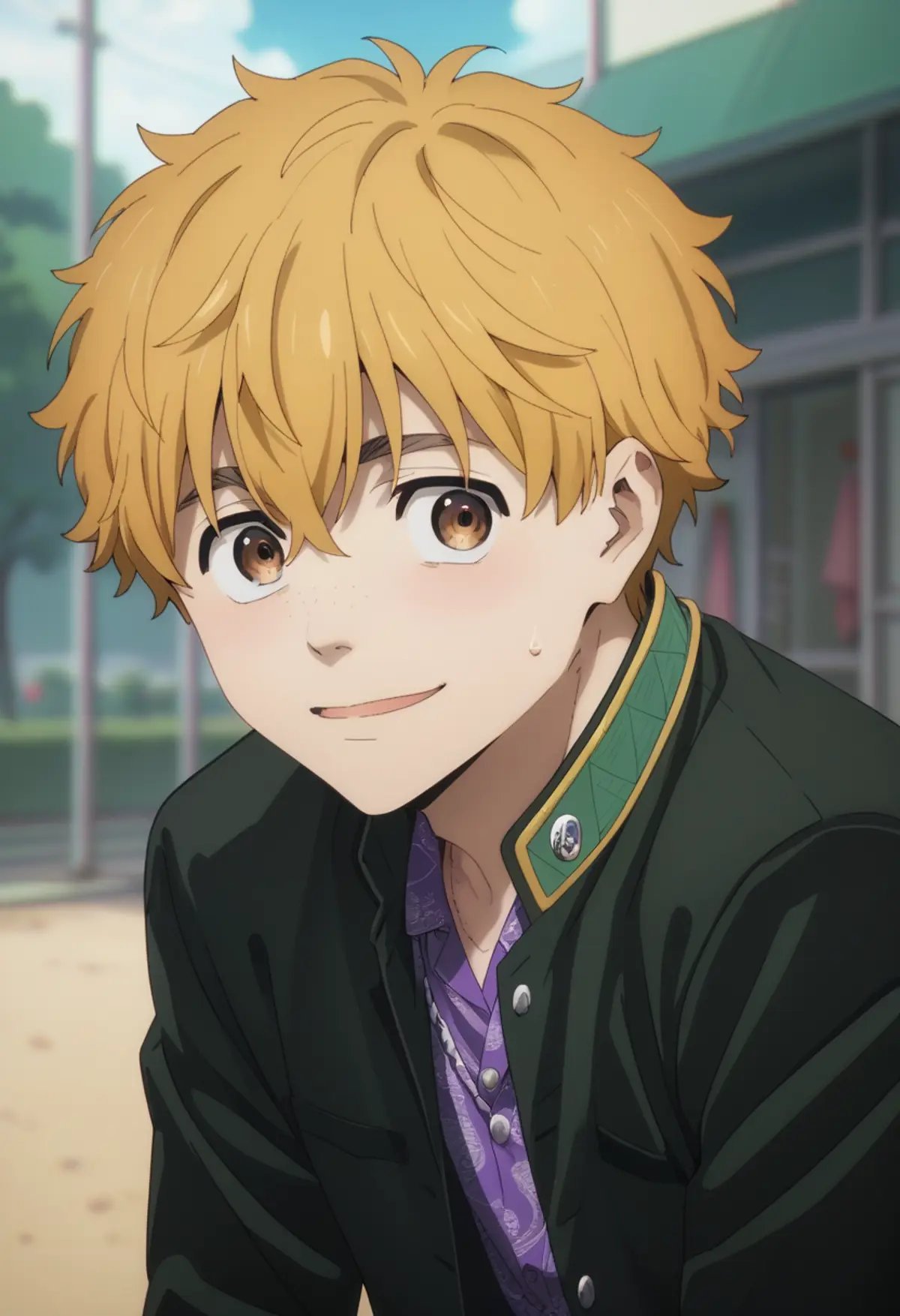 score_9, score_8_up, score_7_up, masterpiece, best quality, cute, male focus,AKIHIKO NIREI, BLONDE HAIR, BROWN EYES, ,score_6_up<lora:EMS-362965-EMS:1.000000>