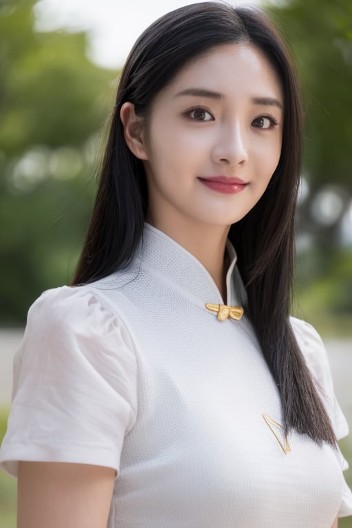 <lora:zhoujieqiong:1>,(1girl:1.3),(best quality, masterpiece, ultra-high resolution, 4K, HDR, UHD, 64K, official art),(photorealistic:1.3),(realistic:1.3),(portrait:1.3),(sfw:1.4),qipao,cowboy_shot,, photorealistic,official art,unity 8k wallpaper,ultra detailed,beautiful and aesThetic,masterpiece,best quality,glowing skin,cinematic lighting,light smile,