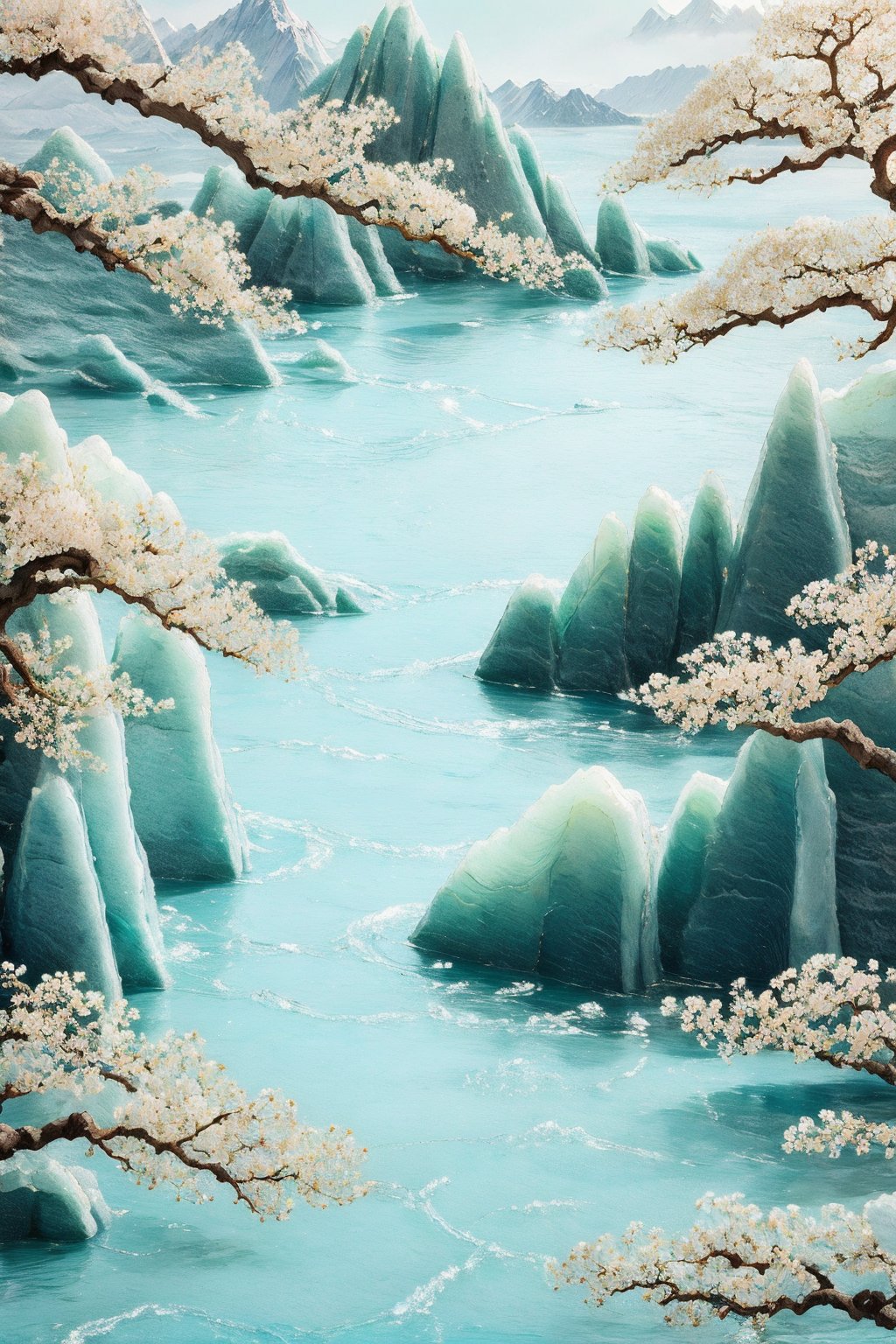 <lora:AgainRealistic_v2.0:1>,AgainRealistic_v2.0, no humans, scenery, flower, outdoors, water, white flower, mountain, tree, branch, rock, sky, nature, cherry blossoms, day, cloud, river, waterfall, leaf