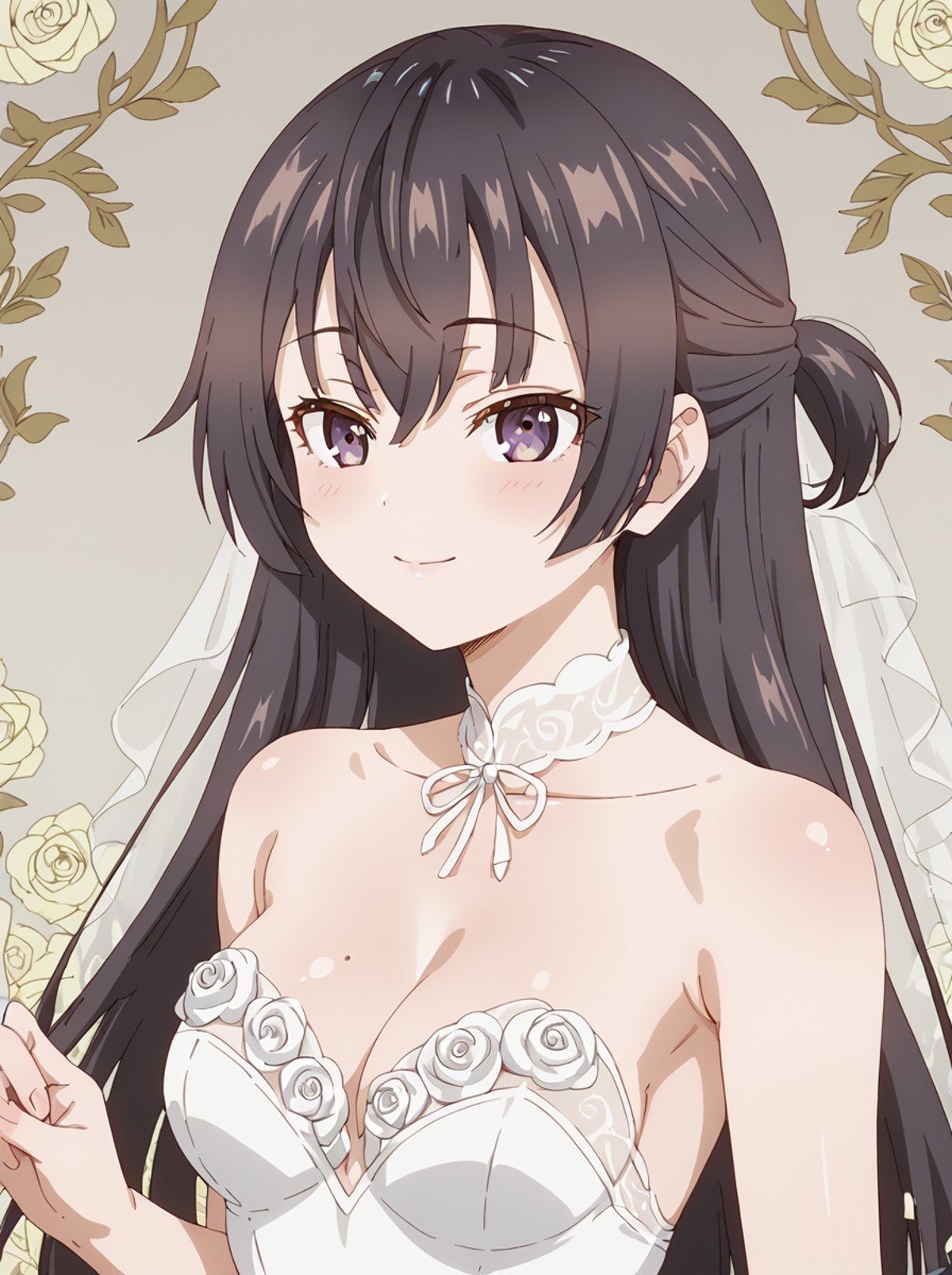 score 9, score 8 up, score 7 up, detailed background, shiny skin,<lora:yuki.pony1:1>,yuki,wedding dress,, sexually suggestive, seductive, sexually aroused,