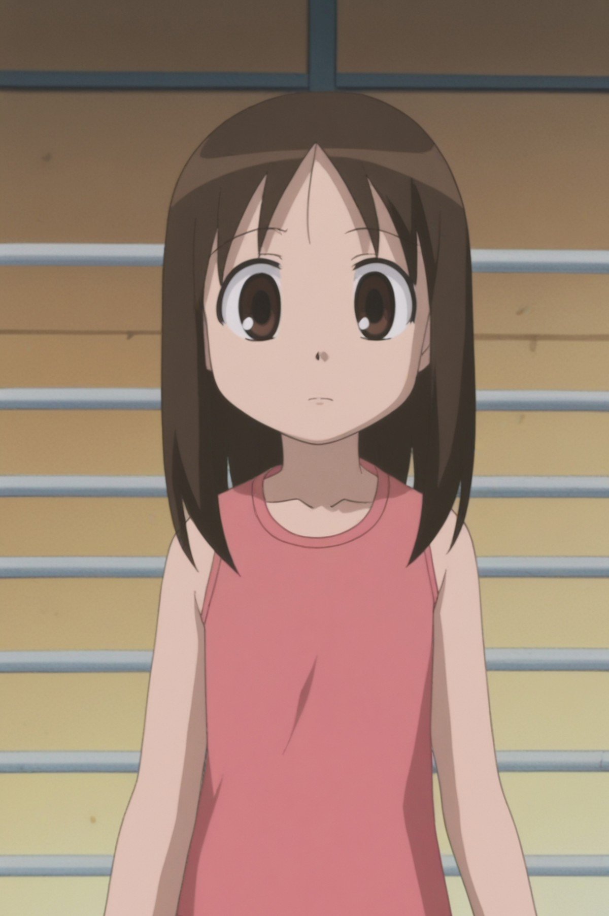 rating_all, anime screencap, flat colors, flat shadows, ayumu kasuga <lora:Azumanga_small_-_PDXL:0.9>  <lora:sdxl_lightning_4step_lora:1>