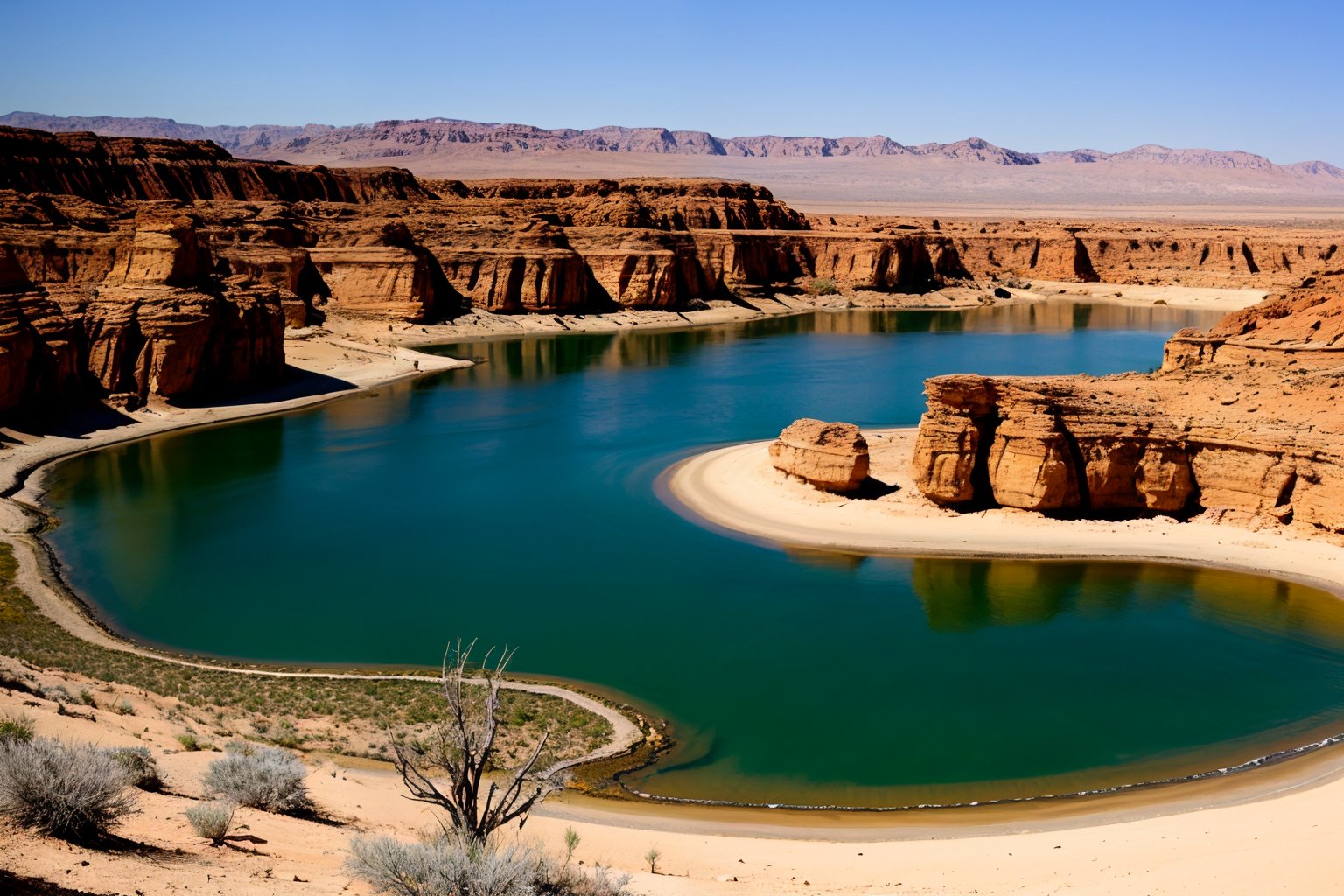 Beautiful desert oasis