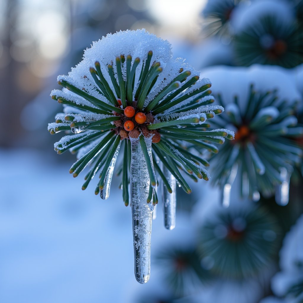 arafed branch of a pine tree with a icicle hanging from it,icicle,ice needles,icicles,water droplets frozen in time,blue liquid and snow,entrapped in ice,frozen tear,jungian symbols of winter,glinting particles of ice,winter photograph,a sorceress casting a ice ball,glittering ice,with red berries and icicles,frozen in time,snow and ice,female **** of ice,ice,**** of ice,ice - carving,ice sculpture,sharpened depth of field,frostbite,everything is **** out of ice,ice dust,in an ice storm,viscous liquid,ice shards,ice spell,cold color palate,wintry rumpelstiltskin,frozen,ice magic,