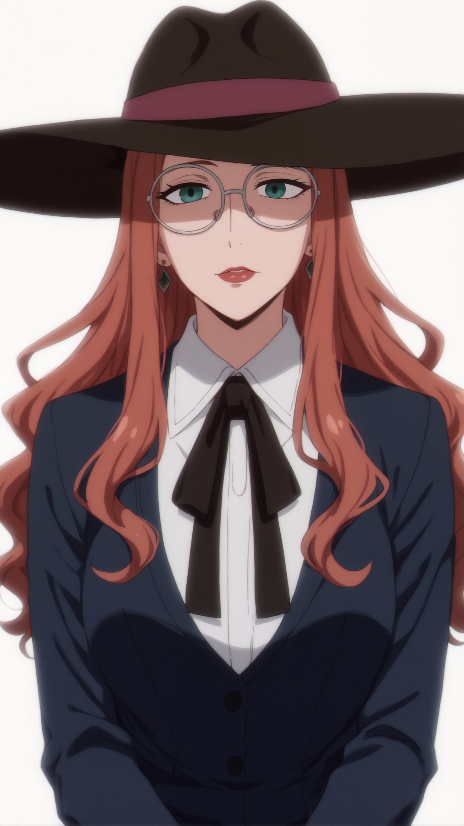 <lora:Sylvia_Sherwood:0.7> rating_all, score_10, score_8_up, score_7_up,  Sylvia Sherwood, glasses, hat, upper body, white background, looking at viewer <lora:sdxl_lightning_4step_lora:0.8>,