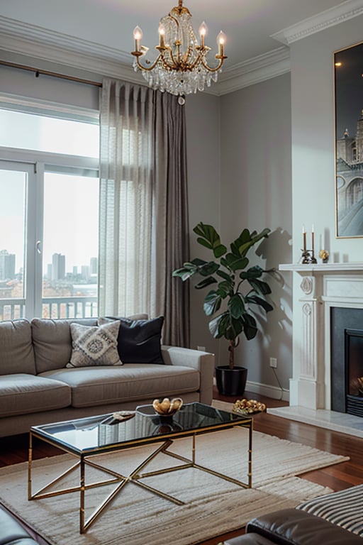 (Indoor Panorama),(modern style, Italian minimalism, living room, sunlight,soft light,black and white theme, random matching, comfortable sofa, exquisite oriental aesthetic armchair, striped carpet, marble coffee table, plant decoration decorations, simple chandelier, block glass partition, wind view, interior of white ceiling, sunshine, rendering, CG, shigeo Fukuda works,white gauge curtain, window can see the city landscape outside the window, light gray background, unreal engine 5 high rendering, one digital rendering, high detail digital painting, one ultra-fine painting, photography, photos,8K, high-definition details, ultimate clarity, ceiling:1.4),gray wall panels,soft lighting,decorative painting,plants,ultimate details,best quality,masterpiece,High resolution,photo realistic,hyper realistic,realistic,8K,corona rendering,octahedral rendering,3ds max,laowang,