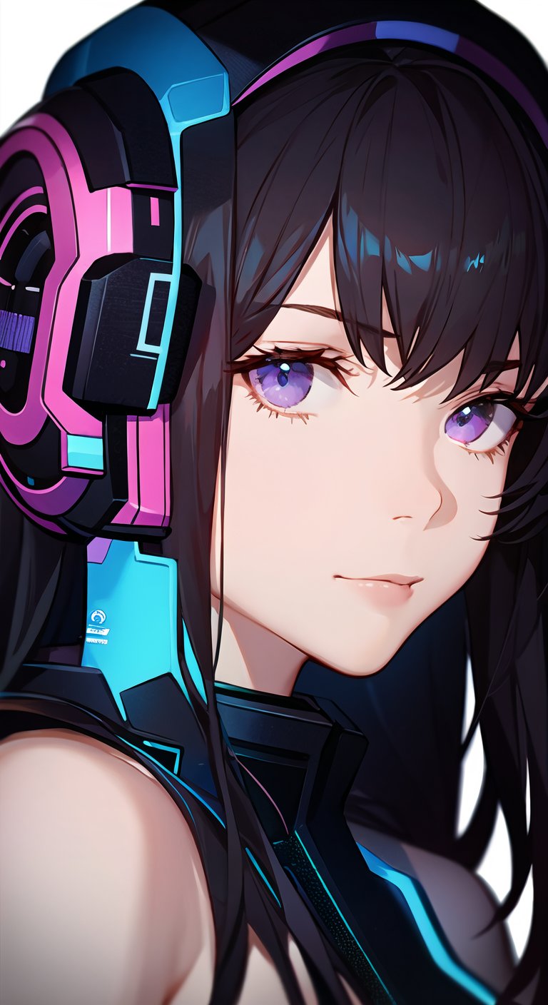 (masterpiece),top quality,best quality,beautiful and aesthetic:1.2,(1girl),bust,face up,extreme detailed,colorful,highest detailed,cyberpunk,