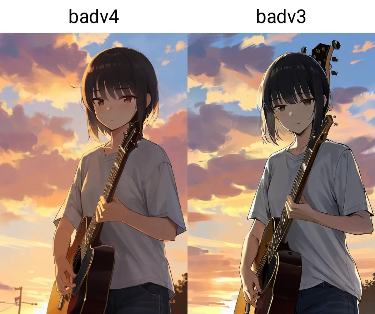 best quality, masterpiece, absurdres, impasto, instrument, guitar, electric guitar, cloud, playing instrument, 1girl, holding instrument, sky, music, solo, sunset, acoustic guitar, cloudy sky, short sleeves, plectrum, black hair, short hair, shirt, outdoors