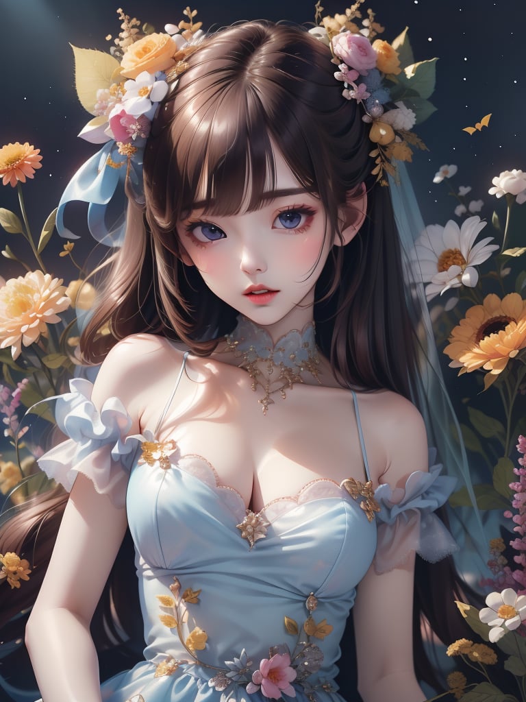 (best quality,masterpiece, original, extremely detailed 8K wallpaper)((absurdres)),(ultra-detailed),(detailed light),(an extremely delicate and beautiful),(highres) (1 girl:1.2),(solo:1.4),(8K),(exquisite CG),(master's work),1 girl,(outline),((exquisite face details)),surrounded by flowers,solo,short hair,tears,lolita Fashion,dynamic posture,negative_hand,<lora:20230926-1695663803691:0.7>,