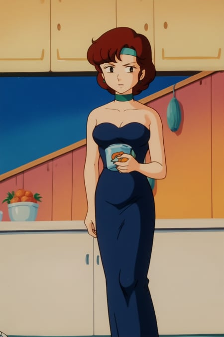 rating_safe, sharp, score_10, score_9, score_8_up, consistent background, anime screencap,  1980's style, ran's mother <lora:Urusei_Yatsura_80s-PDXL:0.8>