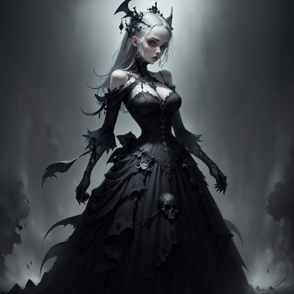 <lora:GothicPunkAI:.6> GothicPunkAI dress on woman  