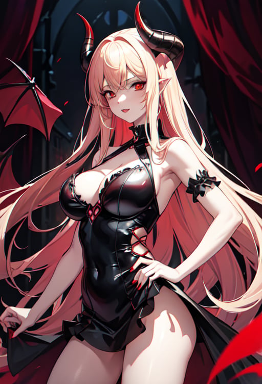 SUCCUBUS DEMON,DEMONIC CLOTHING,GOTHIC,LOOKING AT THE EXPECTER,LOVECRAFTIAN CREATIVITY,HELL BACKGROUND,(RED SKIN3.58),BRIGHT RED EYES,(MASTER WORK),(DETAIL),(PERFECT RESOLUTION)