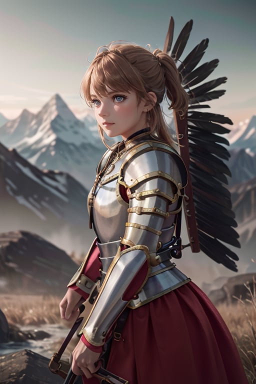 <lora:HXarmour_033d:0.8>,(wings:1.2),mountain,Adventure pose,, hxarmour,1girl,(pink armour:1.3),, ultra-detailed,extremely delicate and beautiful,(by exquisite colors block),masterpiece,best quality,unreal engine 5 rendering,movie light,movie lens,movie special effects,detailed details,HDR,UHD,8K,CG wallpaper,