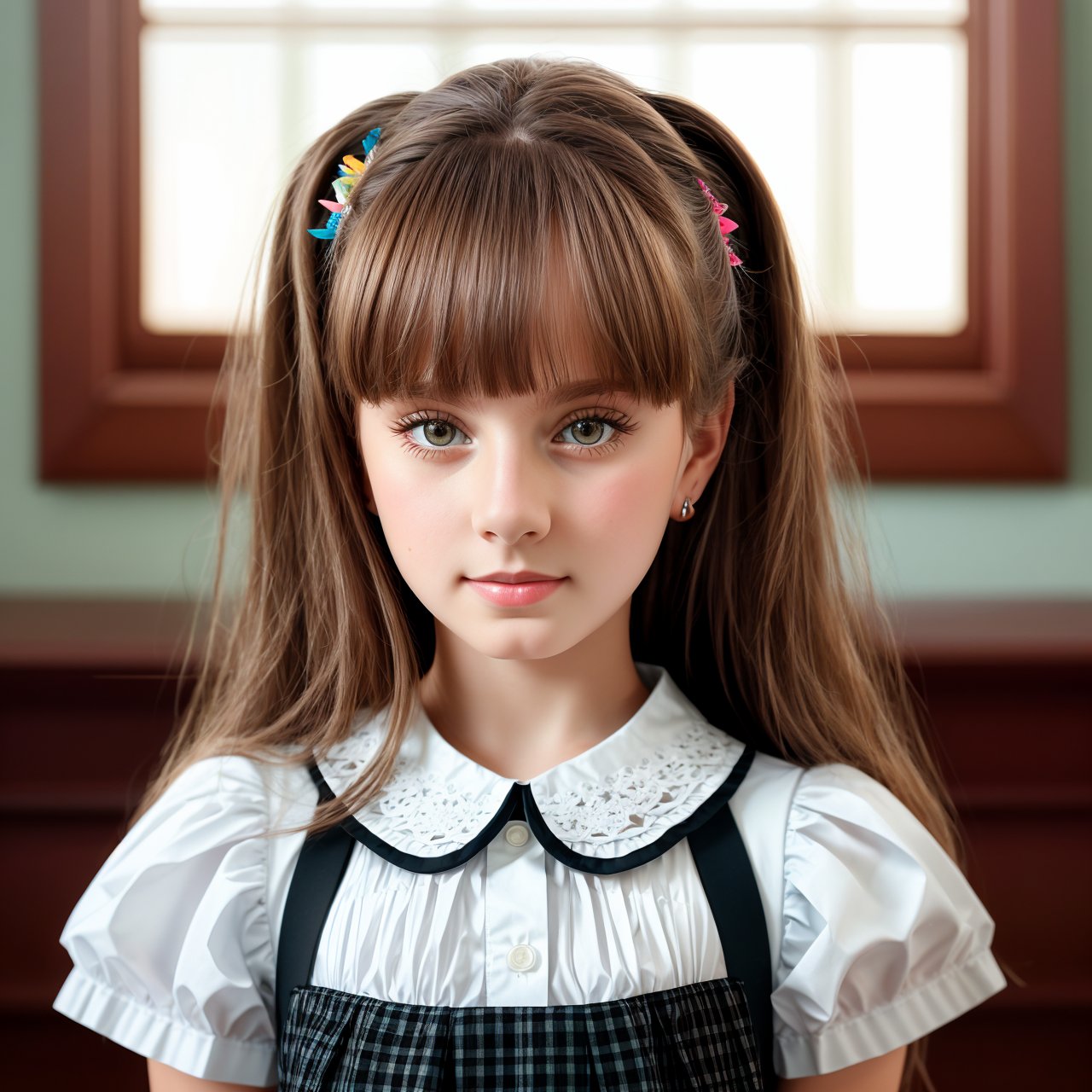 (masterpiece:1.3), best quality, extra resolution, looking at viewer, full body portrait of calm (AIDA_LoRA_KtM:1.1) <lora:AIDA_LoRA_KtM:0.98> in a schoolgirl outfit indoors, little girl, pretty face, self-assurance, dramatic, insane level of details, intricate pattern, studio photo, studio photo, kkw-ph1, hdr, f1.5, (colorful:1.1)