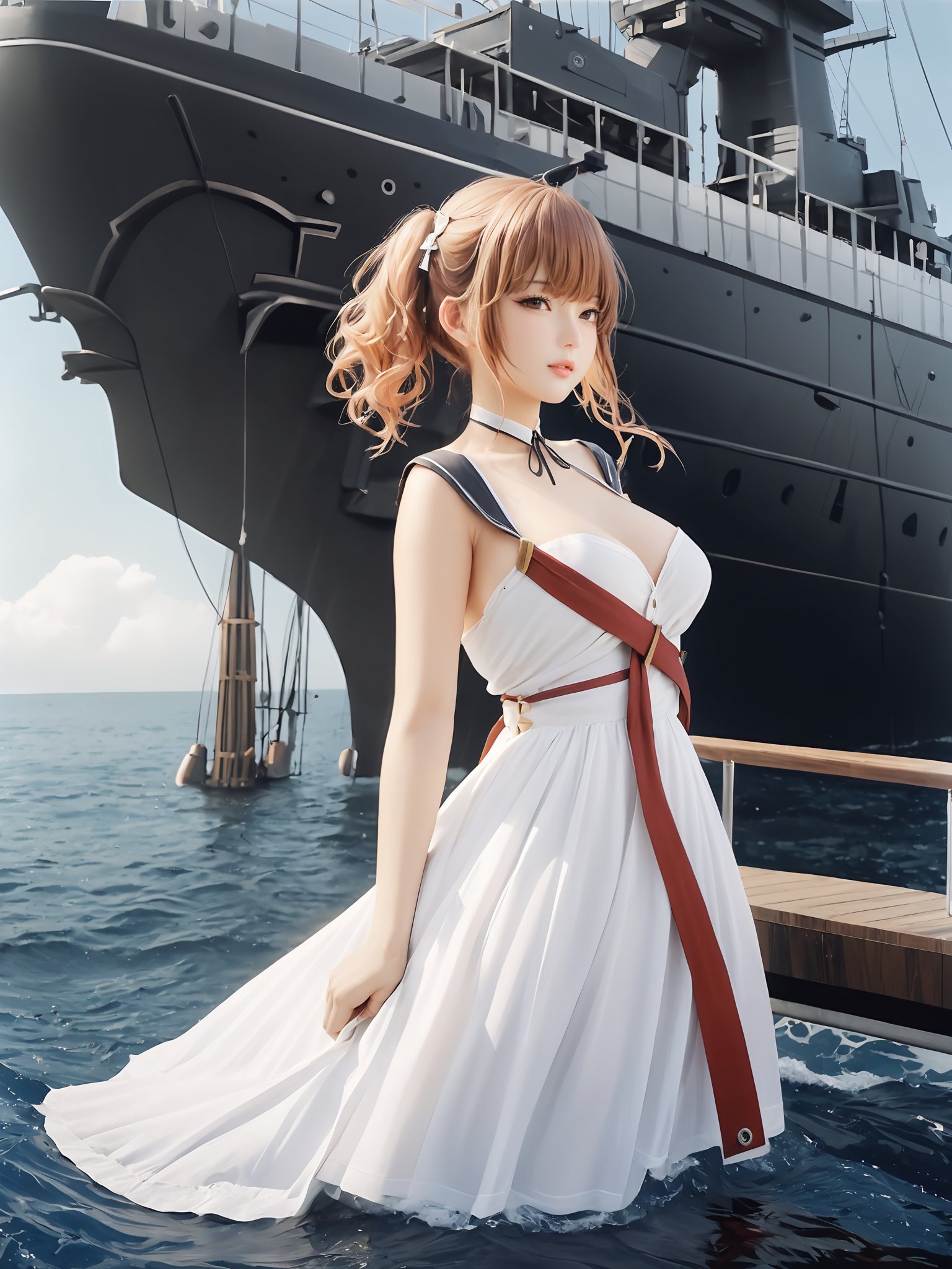 1girl, perseus \(azur lane\), azur lanerealistic,film photography style,light grain,masterpiece,best quality,<lora:SDS-XL泛光调节器_v1.0:0.8>,<lora:SDXL_FILM_PHOTOGRAPHY_STYLE_BetaV0.4:0.6>,