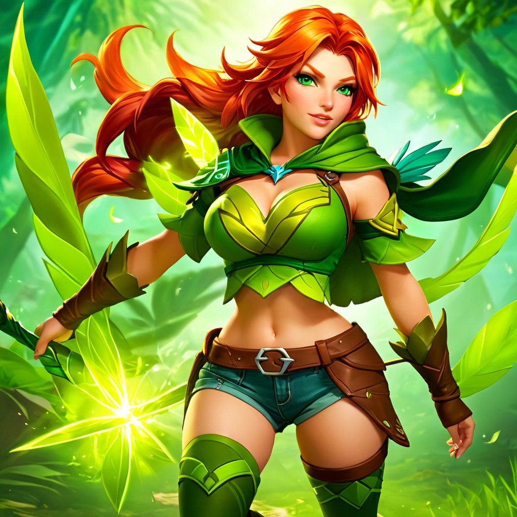 1girl, <lora:WindRanger:0.8>, WindRanger, jean short shorts, navel, full body, best quality