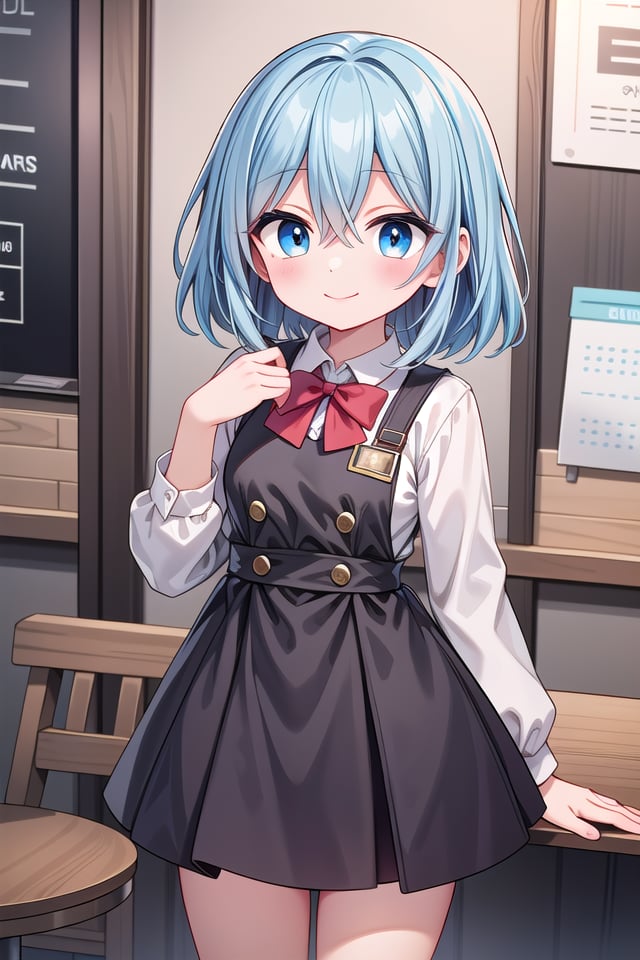 insanely detailed, absurdres, ultra-highres, ultra-detailed, best quality,1girl, solo, nice hands, perfect handsBREAKwearing school uniform, (cleavage:-1.5)BREAKhappy smile, laugh, closed mouthBREAK45 angle,standing, cowboy shot, looking at viewerBREAKslender, kawaii, perfect symmetrical face, ultra cute girl, ultra cute face, ultra detailed eyes, ultra detailed hair, ultra cute, ultra beautifulBREAKin coffee shop, depth of field, ultra detailed backgroundBREAKmedium large breastsBREAKrainbow color hair, multiple color hair, rainbow color eyes, fishtail, hair between eyes