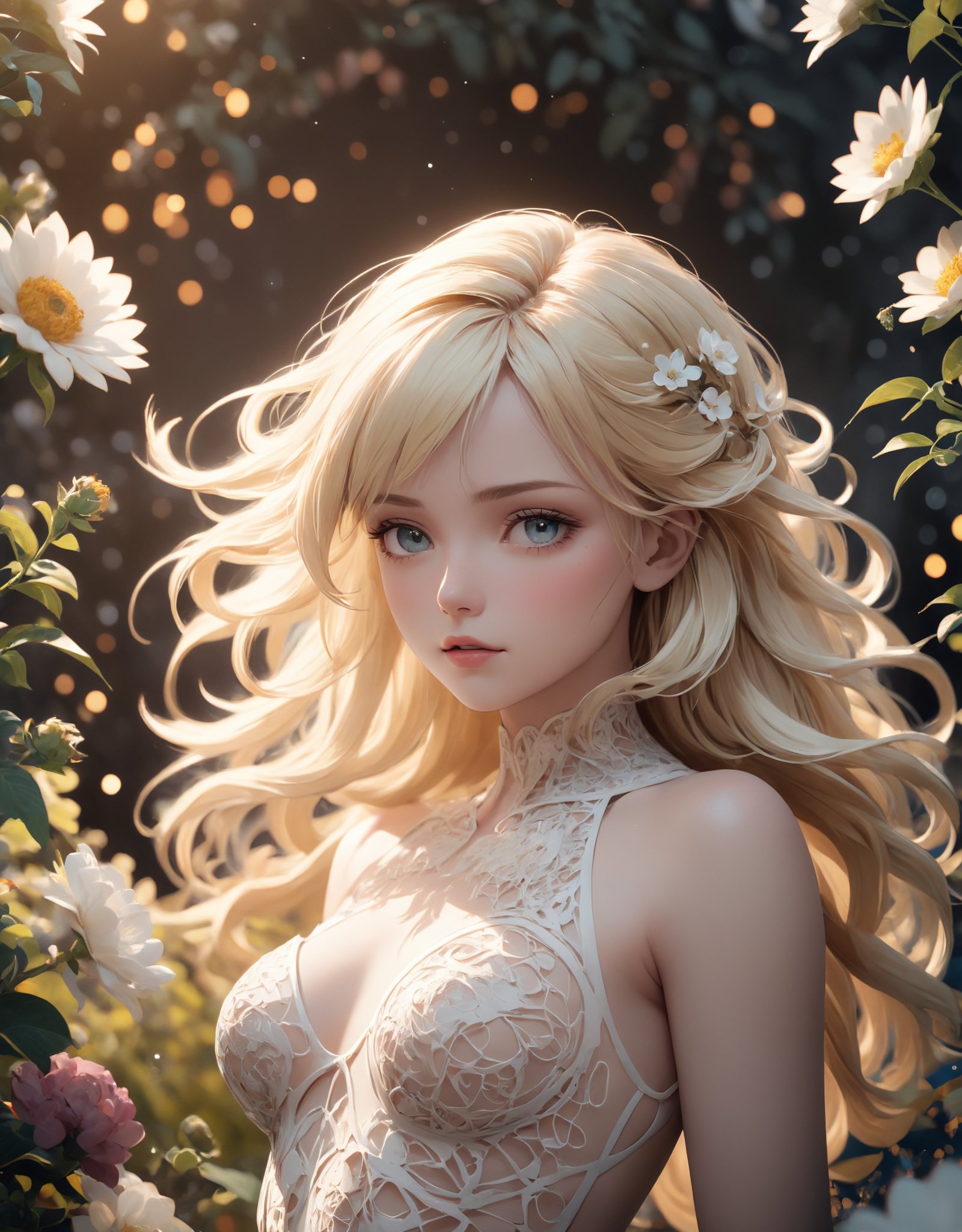 blonde,highres,best quality,natural, cinematic photo official art,unity 8k wallpaper,ultra detailed,aesthetic,masterpiece,best quality,photorealistic,entangle,mandala,tangle,entangle,cstasy of flower,dynamic angle,the most beautiful form of chaos,elegant,a brutalist designed,vivid colours,romanticism,atmospheric . 35mm photograph, film, bokeh, professional, 4k, highly detailed, skin detail realistic, ultra realistic