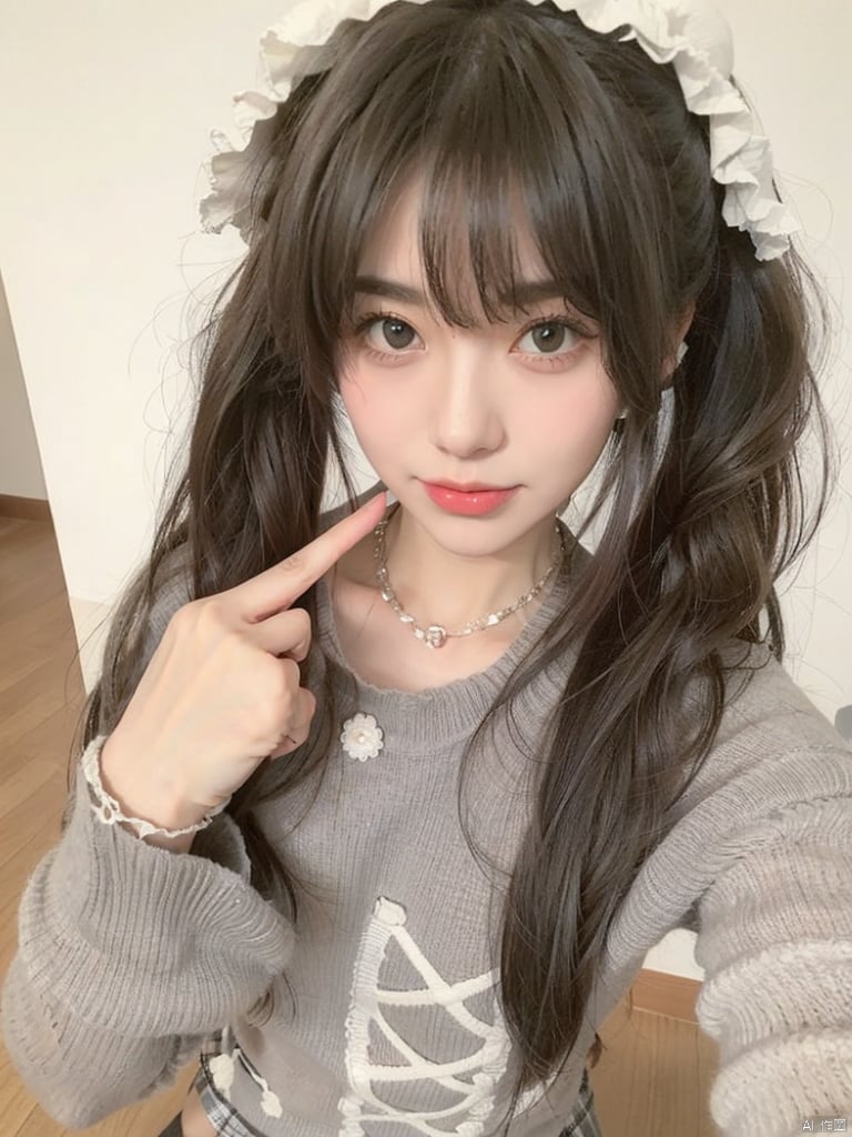 1girl, solo, long hair, looking at viewer, smile, skirt, shirt, black hair, sitting, school uniform, white shirt, short sleeves, socks, black eyes, head tilt, plaid, kneehighs, cosplay, plaid skirt, ground vehicle, black socks, hand on own face, realistic, hand on own cheek,JK_style,moyou<lora:EMS-14530-EMS:1.000000>, <lora:EMS-64586-EMS:0.800000>