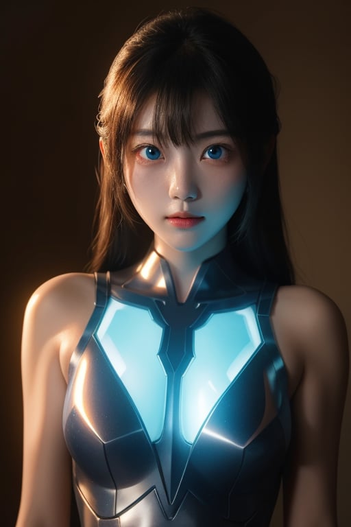 1girl,ultraman,delicate features,glowing eyes,glowing,<lora:好吃米-Ultraman-000009:0.3>,