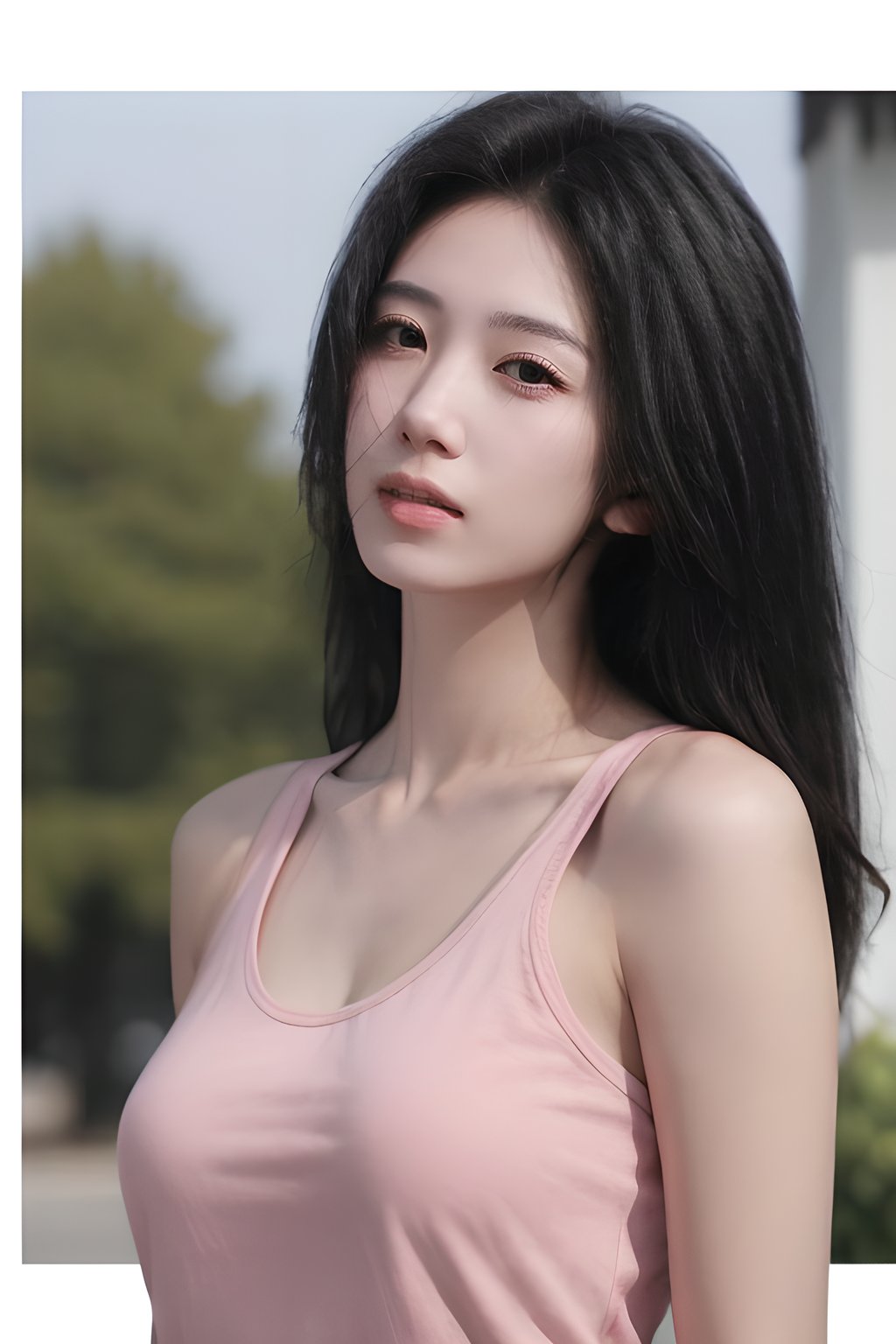 <lora:0830_05:0.7>,pink tank_top,, 1girl,realistic,masterpiece, best quality, photorealistic, HDR,detail