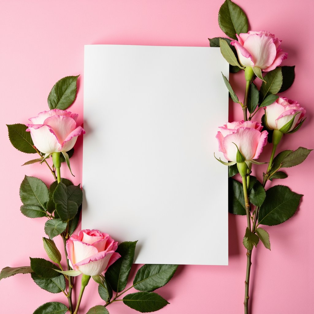 there are pink roses and green leaves on a pink paper,top selection on unsplash,unsplash transparent,on a canva,portrait featured on unsplash,poster template on canva,on high-quality paper,an epic love affair with doubt,lorem ipsum dolor sit amet,books and flowers,dreamy floral background,an open book,unsplash photo contest winner,trending on interfacelift,unsplash contest winning photo,dreams are **** poetry,detailed plans and notes,book cover design,dull pink background,aesthetic cute with flutter,story book design,plain walls |light hearted,roses and lush fern flowers,curated collections,confidential documents,light pink background,white paper background,(flowers),romance book cover style,behance. polished,beautifully ordinated,cinematic pinterest style,love is the most relevant theme,