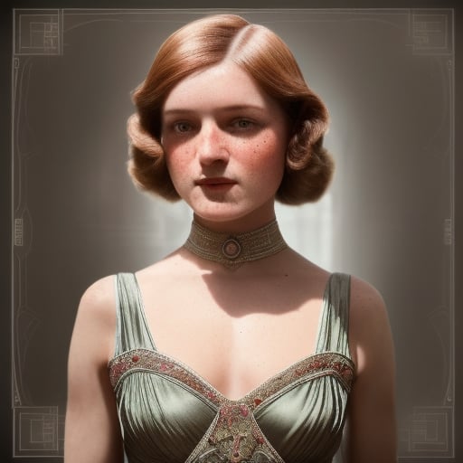 Photo realistic, mute colors, 20s style, flapper girl, art deco. cinematic lighting, smokey atmosphere, ethereal light, intricate details, extremely detailed, incredible details, full colored, complex details, hyper maximalist, gorgeous light and shadow, detailed decoration, detailed lines. masterpiece, best quality, HDR, UHD, unreal engine. looking at the camera, long dark brown hair, coffee skin , beautiful face, beautiful eyes, perfect eyes, beautiful nose, full_body,