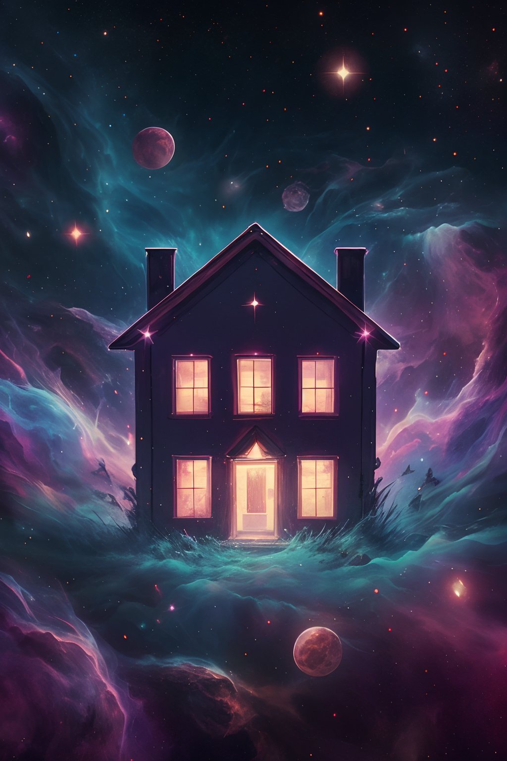 martius_nebula suburban house, cosmic <lora:Cosmic_Nebula_Style-000012:0.6>