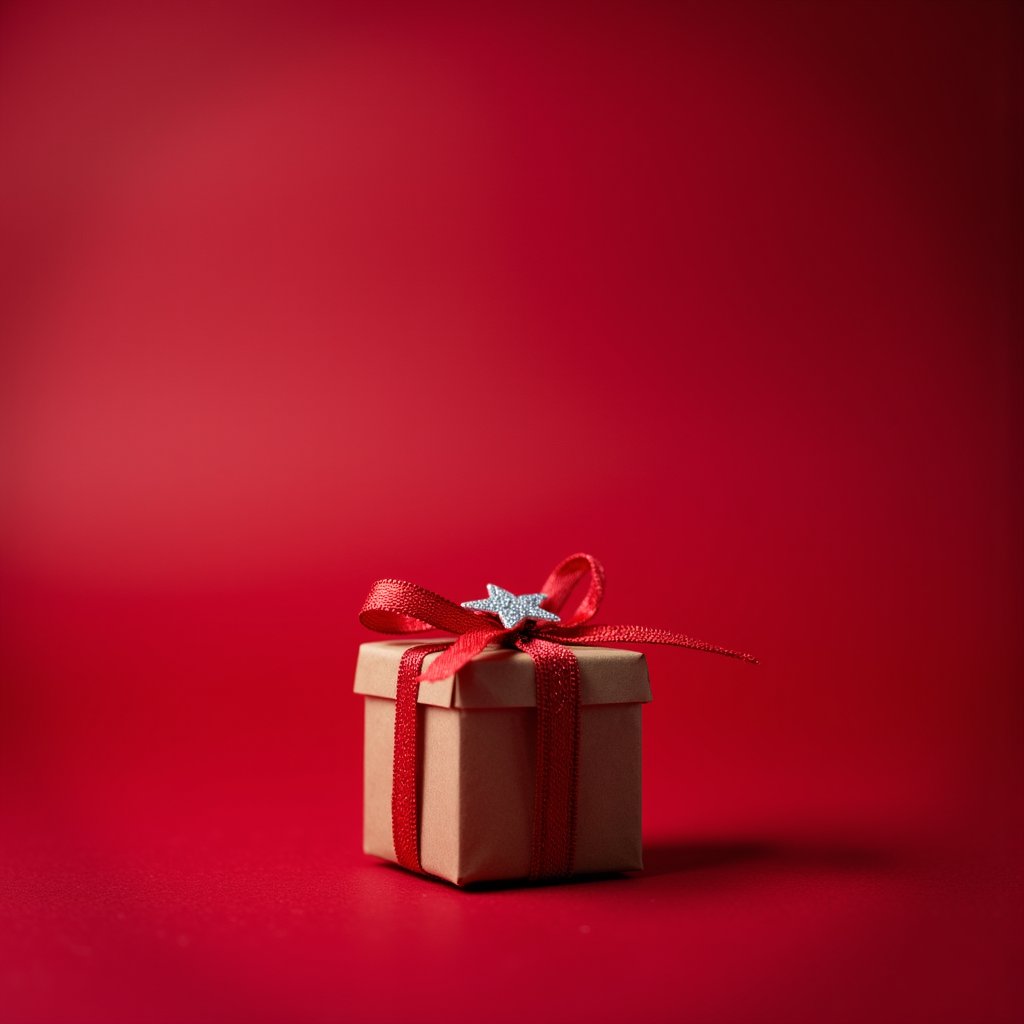 there is a small gift box with a red ribbon and a star decoration,presents,gifts,red cloth background,giving gifts to people,christmas,bokeh color background,wrapped thermal background,behance. polished,dressed in red paper bags,red background photorealistic,unsplash transparent,holding gift,glittering multiversal ornaments,plain red background,photo taken with ektachrome,photo taken with nikon d 7 5 0,photo taken with nikon d750,decorations,fujifilm x - t 4,top selection on unsplash,white studio background,fujifilm x - t 3 0,sony a 7 iii,sony a7iii,bokeh background,glittering silver ornaments,large bokeh elements,deep red background,dark red background,plain studio background,red and green tones,istockphoto,