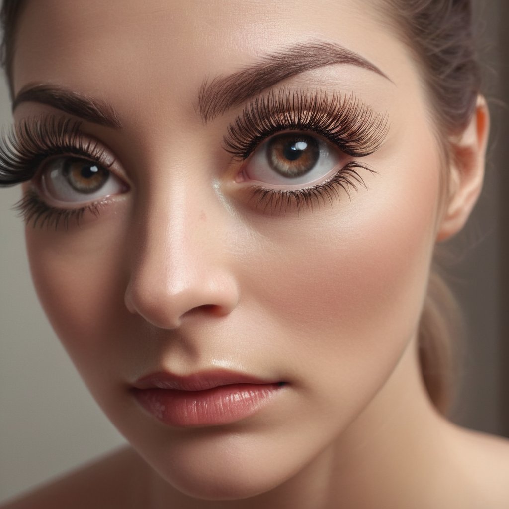 cinematic long shot photograph of a woman with very long natural eyelashes, full body. <lora:eyelashes:1>