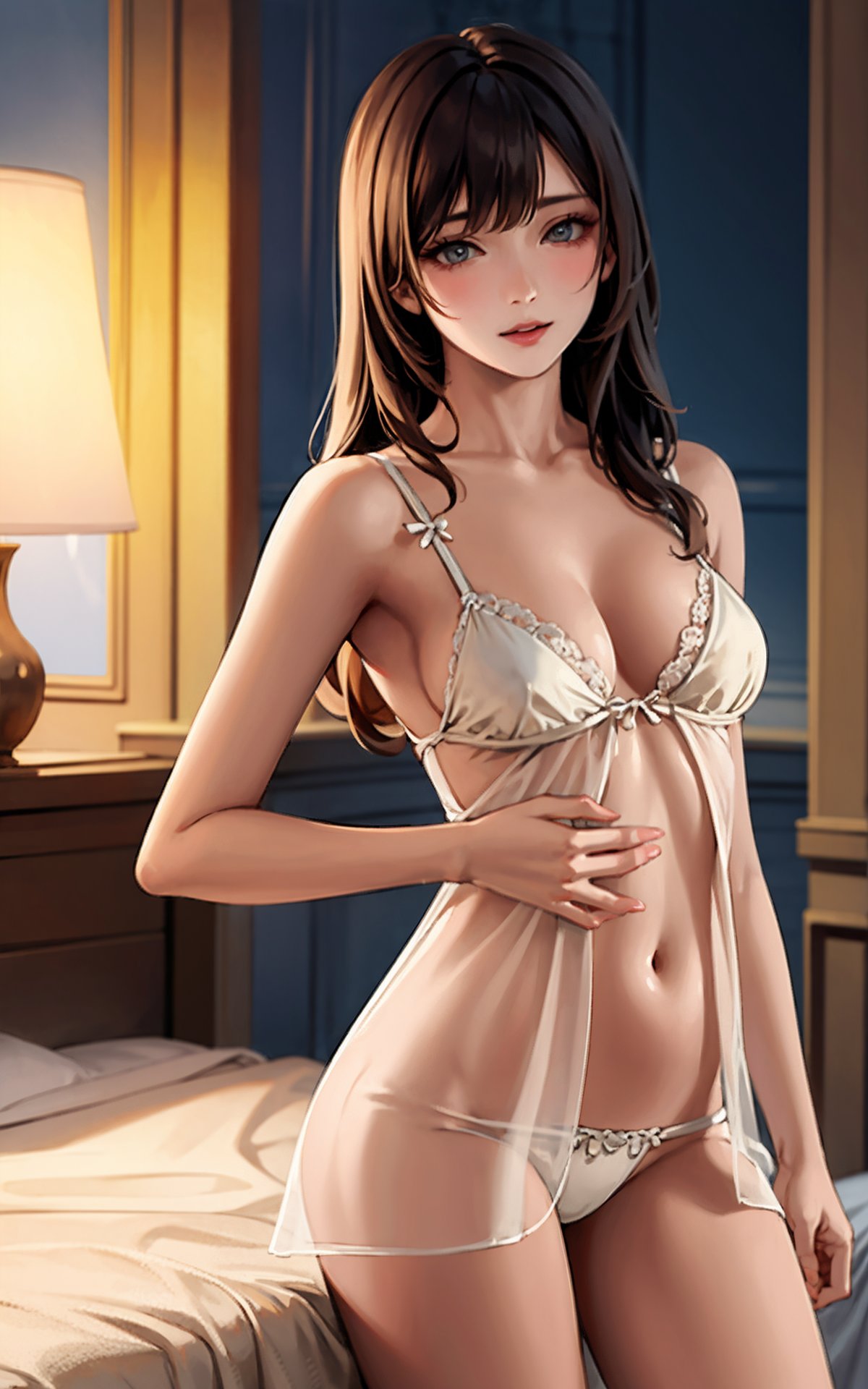 (best quality, masterpiece:1.2), ultra detailed,1girl,sexy_nightwear,<lora:Sexy Nightwear_v1_1:0.6>