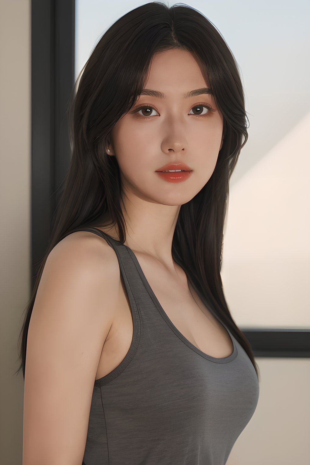 <lora:0829_06:0.7>,tank_top,, 1girl,realistic,masterpiece, best quality, photorealistic, HDR,detail