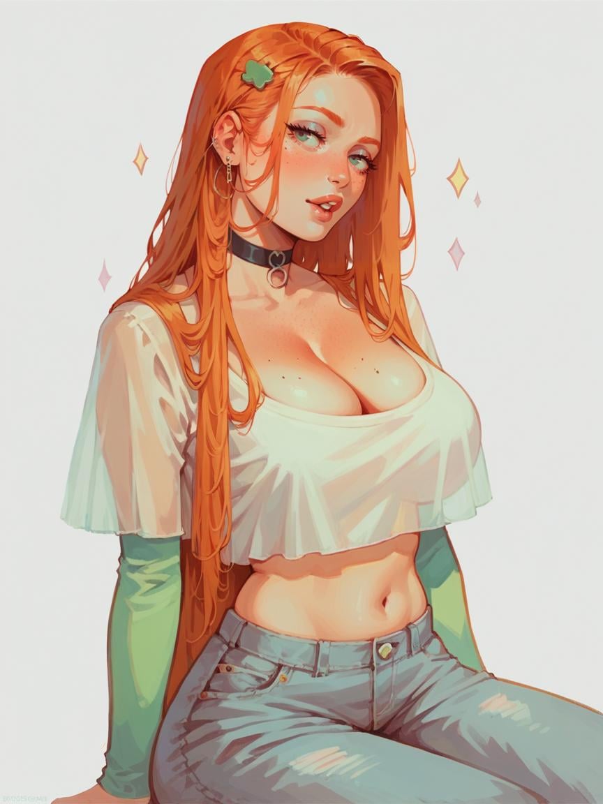 score_9, score_8_up, score_7_up, score_6_up,  <lora:h3l3nXLP:0.8> h3l3n, 1girl, ginger hair, long hair, large breasts,