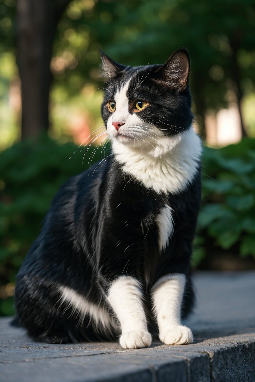 best quality, 8K, HDR, highres, bokeh, Photography, (photorealistic:1.4), masterpiece, intricate details, 1cat,tuxedo cat, <lora:YG极致真实宠物:0.75>,