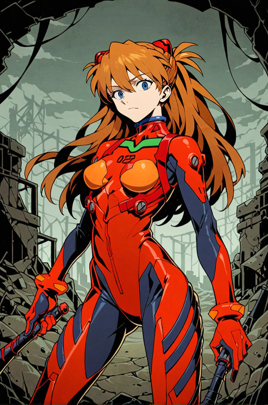 solo,unlight,Asuka Langley Soryu,neon genesis evangelion, looking at viewer,depth of field,battlefield ruins,effect<lora:Perfect Hands:1> <lora:Unlight风格:0.7> <lora:naip33:0.2>, score_9, score_8_up, score_7_up, score_6_up, score_5_up, score_4_up,zPDXL