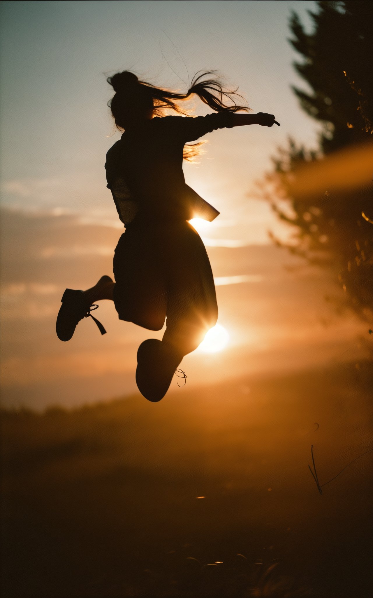 mundane photograph,flat lighting,Warm lighting,50mm,bokeh,volumetric lighting,Indirect light,Samsung Galaxy,Romantic,Slow Shutter Speed,Light and shadow plays,Cinematic,Fujicolor Pro 400H,Depth of field 270mm,Sunlight,Direct light,Sakura Hateful ("Jump, might as well jump, put it in, jump, go ahead and jump.":1.2),Fujicolor Superia X-TRA 400,