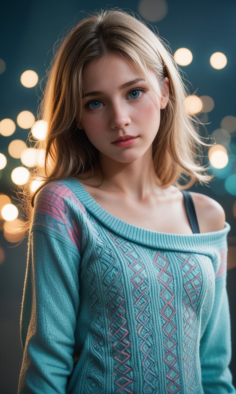 score_9, score_8_up, score_7_up, score_6_up, score_5_up, score_4_up, realistic, photo, raw lighting, BREAK, 1girl, (cute)1.2, mysterious girl, an exotic girl in off-shoulder sweater, fading backlit background, pastel colors, alluring goddess, amazing depth, double exposure, surreal, geometric patterns, intricately detailed, bokeh, perfect balanced, deep fine borders, artistic photorealism, smooth