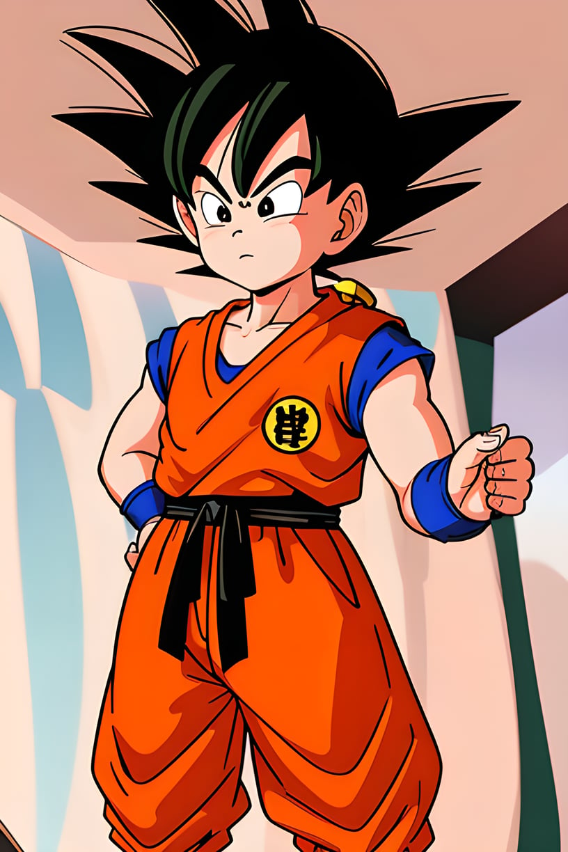 A boy,Dragon Ball, <lora:YG童年悟空:0.75>,