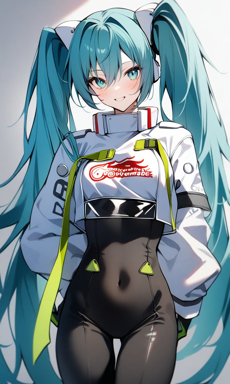 1girl, miku22, masterpiece, absurdres,<lora:RacingMiku2022_XL1:1>