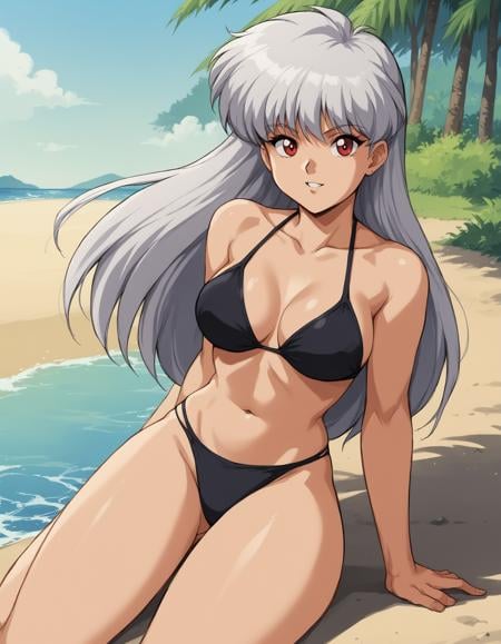 score_9, score_8_up, score_7_up, score_6_up, score_5_up, score_4_up, source_anime, BREAK, 1990s \(style\), 1girl, long hair, grey hair, red eyes, sunglasses, bikini, beach, oldschool, retro artstyle,  <lora:Pony_OldSchool-05:1> 