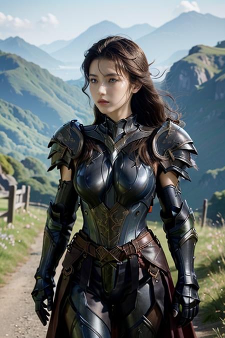 <lora:HXarmour_015:0.8>,moutain,Leaning forward, hxarmour,1girl,(blue armour:1.3),, ultra-detailed,extremely delicate and beautiful,(by exquisite colors block),masterpiece,best quality,unreal engine 5 rendering,movie light,movie lens,movie special effects,detailed details,HDR,UHD,8K,CG wallpaper,