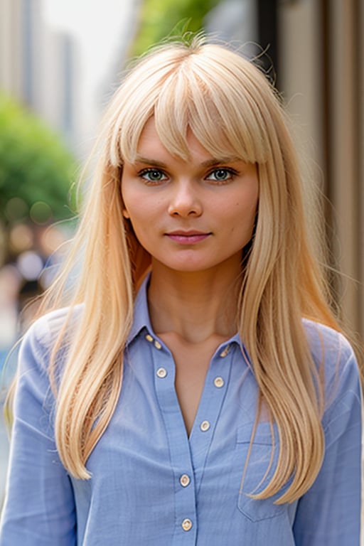 a photo of AM151_Alicia_A,25 years old woman weared (long-sleeve shirt:1.2)walking in the city mall, soft light, golden hour, cheerful mood, shoulder shot, close up, 4k textures, natural skin texture, skin pores, adobe lightroom, photolab, intricate, highly detailed, sharp focus, professional photo, insane details, intricate details, hyperdetailed, hyperrealistic